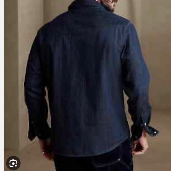 HOST PICK! NWT BANANA REPUBLIC - MEN- CORBEL DENIM WESTERN SHIRT - XXL. - Picture 7 of 12